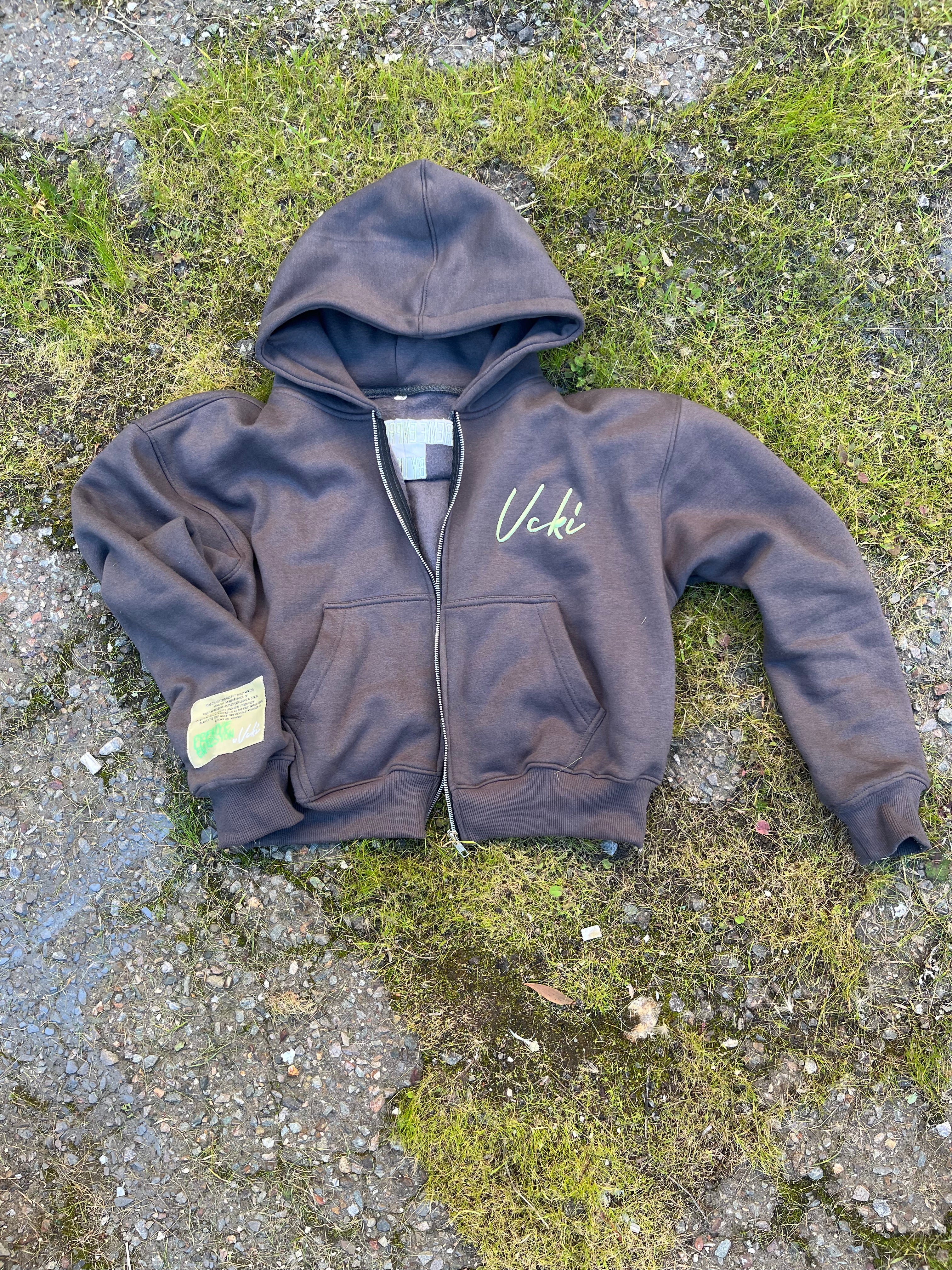 "PREME ENPRESYON" Grey hoodie